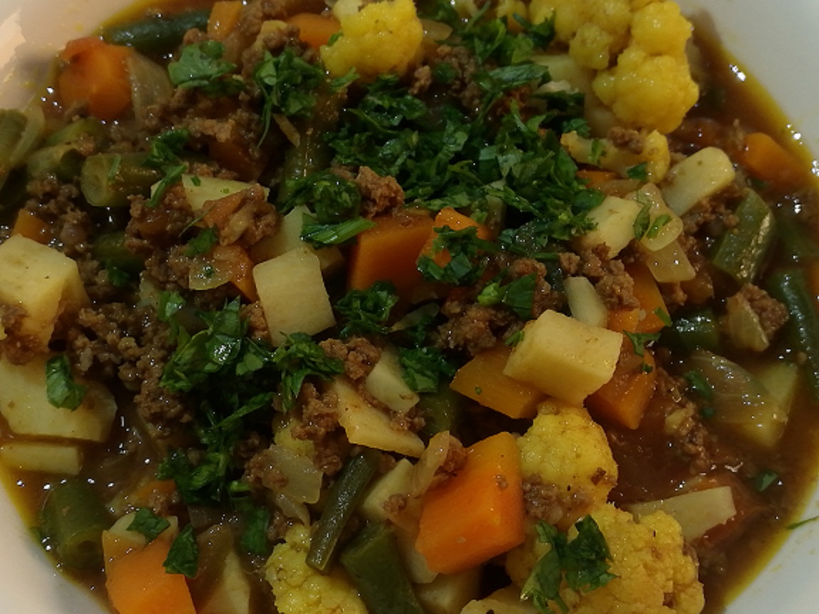 Ground Beef with Vegetables - Saudi Recipe - My Mothers' Kitchens