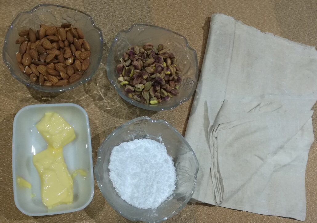 Baklava ingredients