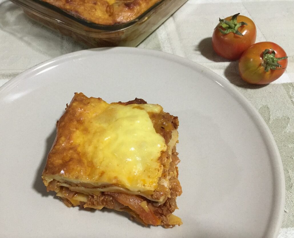Beef and mushroom lasagna