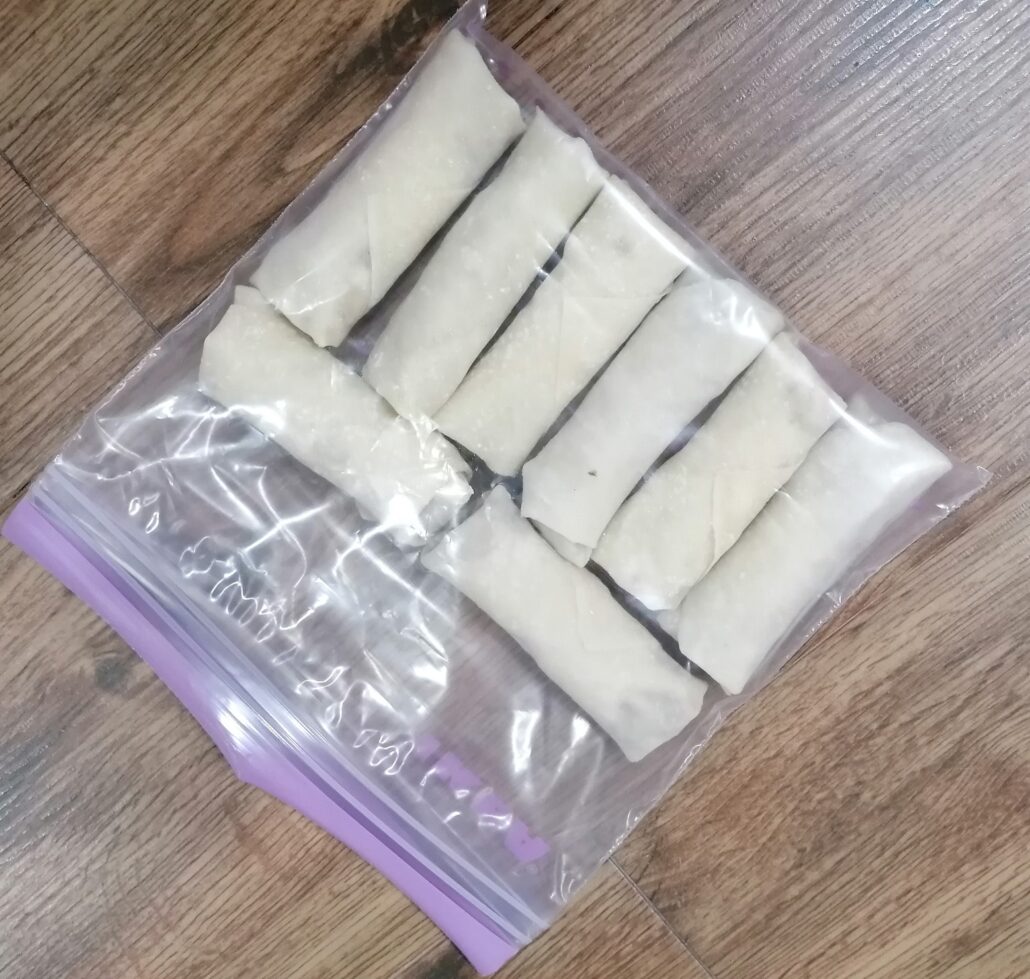 Lumpiang Shanghai in resealable bag