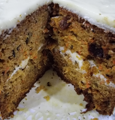 Two-layer carrot cake