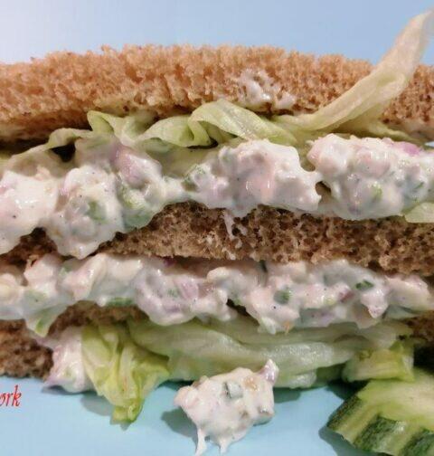 Classic chicken salad sandwich