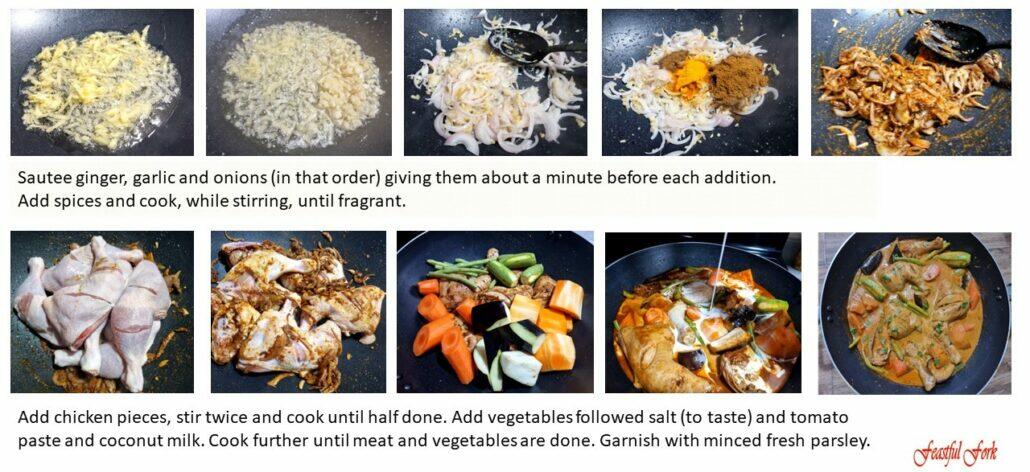 Chicken curry with coconut milk recipe instructions