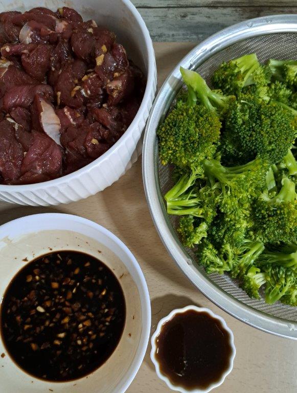 Beef and broccoli recipe ingredients
