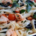 Shrimp and Pasta with Spinach
