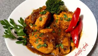 Ginger Turmeric Chicken on a Plate