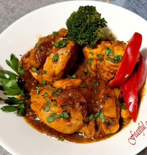 Ginger Turmeric Chicken on a Plate