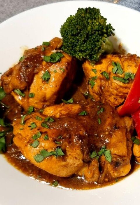 Ginger Turmeric Chicken on a Plate