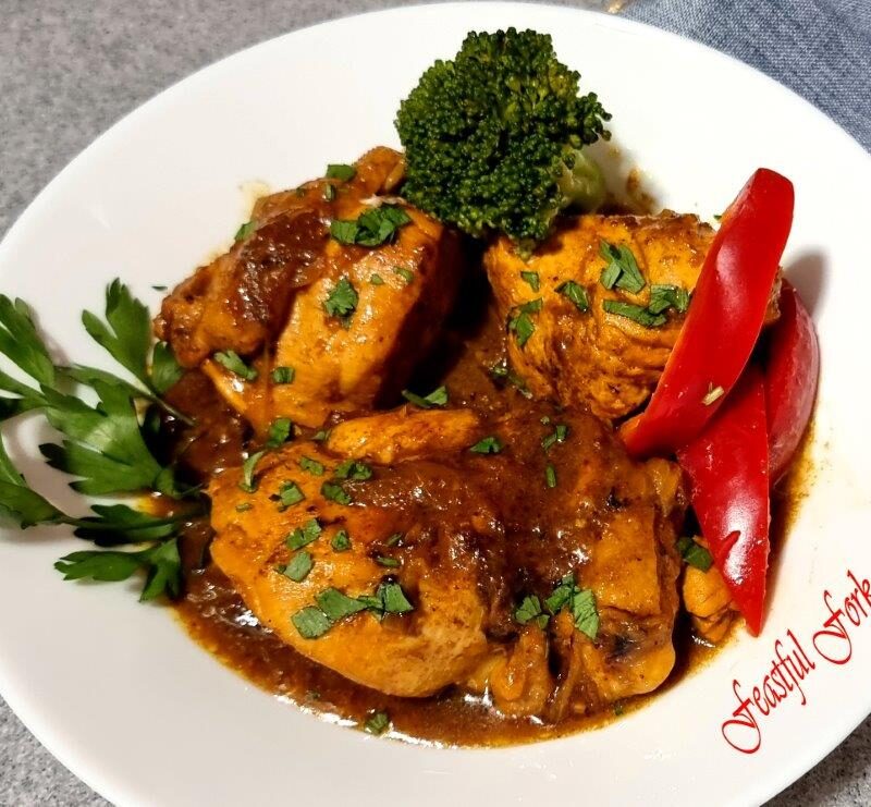 Ginger Turmeric Chicken on a Plate