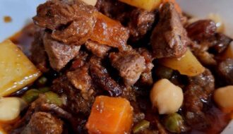 Beef Menudo with garbanzo beans