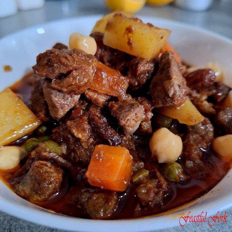 Beef Menudo with garbanzo beans