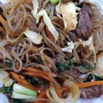 Beef Noodles on a Plate