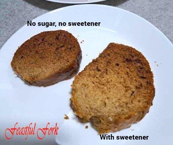 Sugarless date cakes