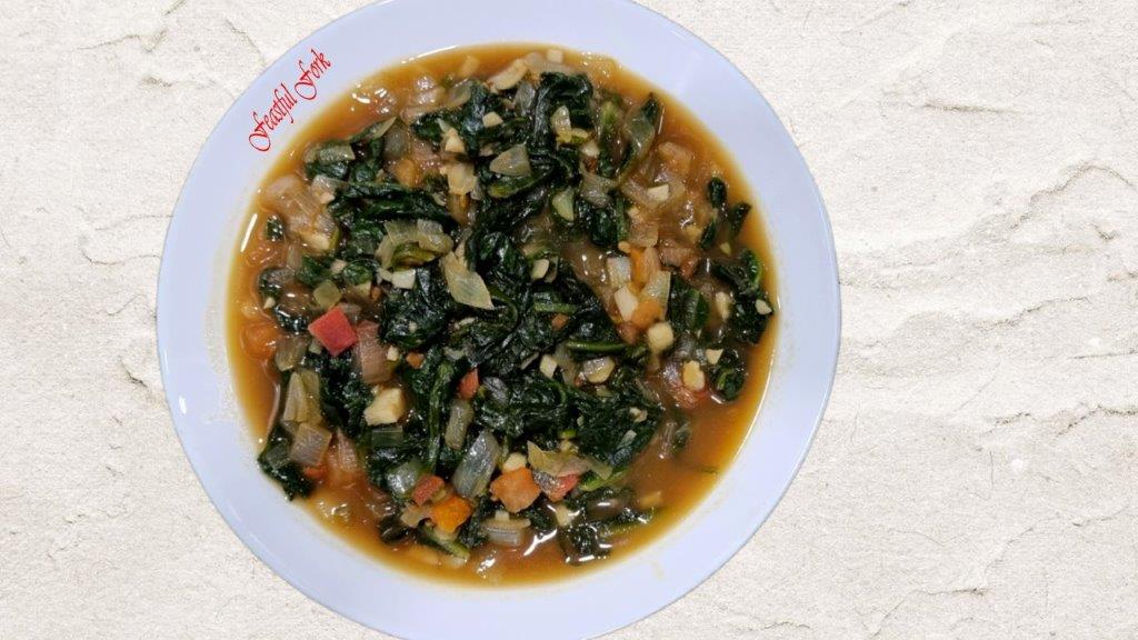 Sauteed Collard Greens on a Plate