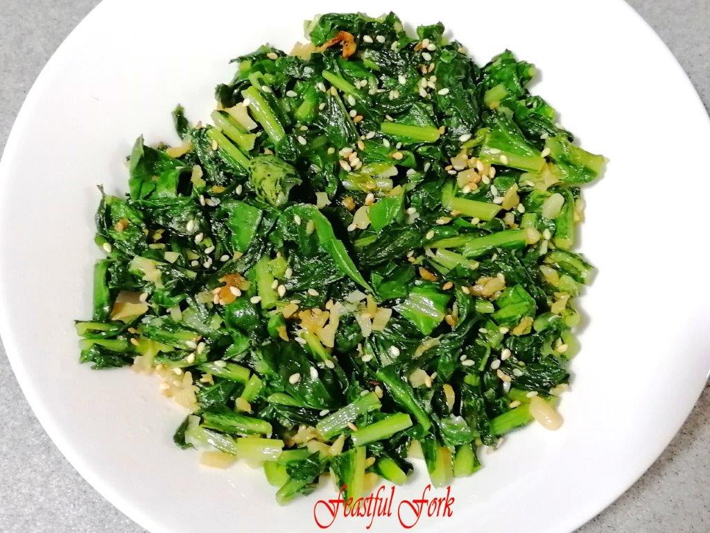 Sauteed Greens - Spinach with Garlic