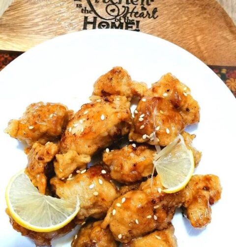 Golden lemon chicken