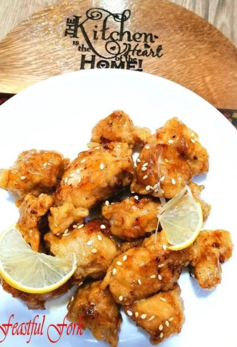 Golden lemon chicken