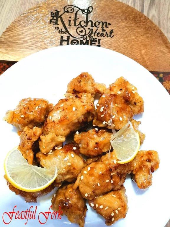 Golden lemon chicken